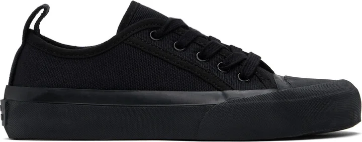 Studio Nicholson Navy Byrd Canvas Sneakers