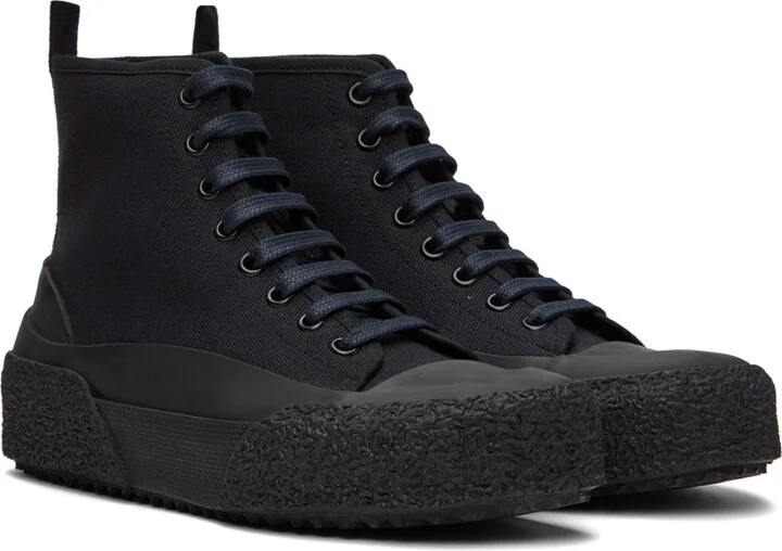 Studio Nicholson Navy Numbers Sneakers - Image 4