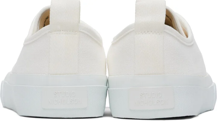 Studio Nicholson Off-White Byrd Canvas Sneakers - Image 2