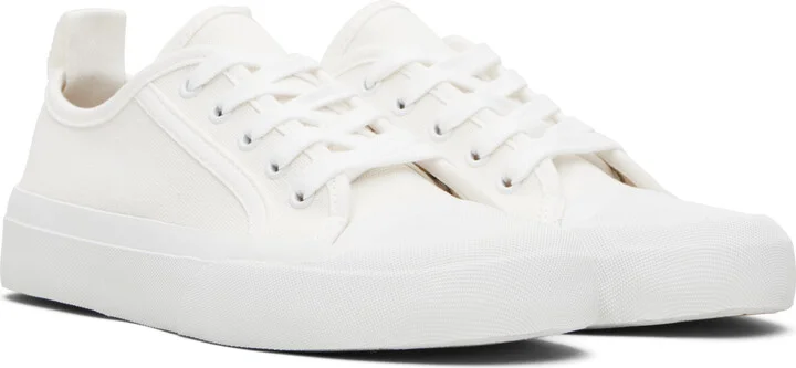Studio Nicholson Off-White Byrd Canvas Sneakers - Image 4
