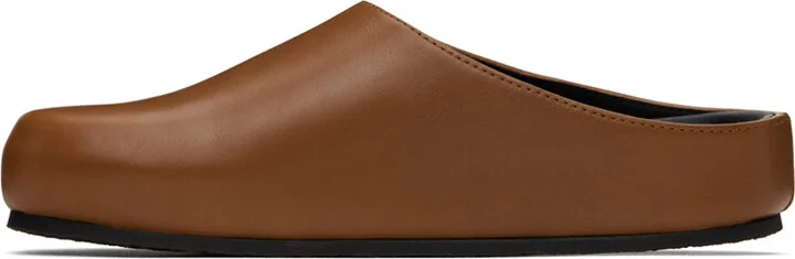 Studio Nicholson SSENSE Exclusive Brown Wearing Slip-On Loafers - Image 3