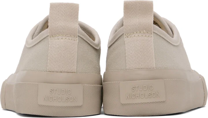 Studio Nicholson Taupe Byrd Canvas Sneakers - Image 2