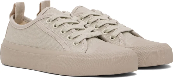 Studio Nicholson Taupe Byrd Canvas Sneakers - Image 4