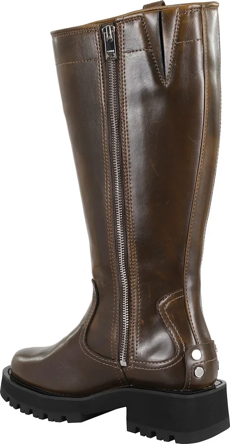 Studs High Boot Crinkle - Image 3