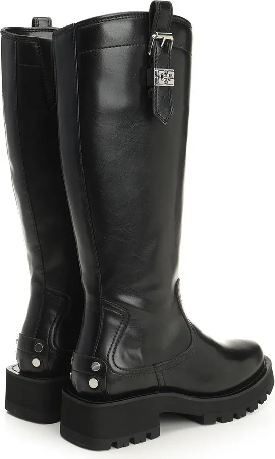 Studs High Boot Crinkle Oleatex - Image 3