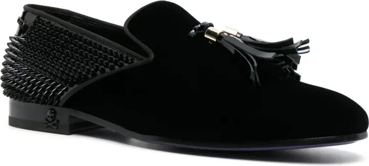 Studs velvet loafers - Image 2