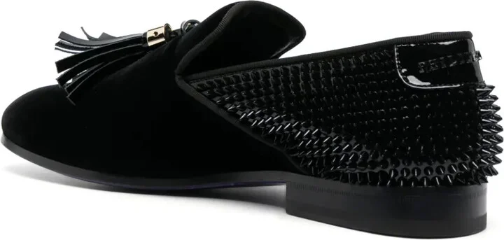 Studs velvet loafers - Image 3