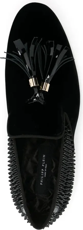 Studs velvet loafers - Image 4