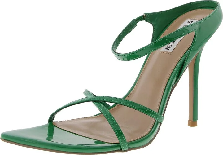 Stunner Womens Strappy Patent Heels