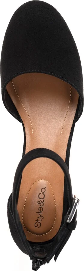 Style & Co Women's Alinaa Two Piece Stacked Heel Dress Pumps, Created for Macy's - Image 3