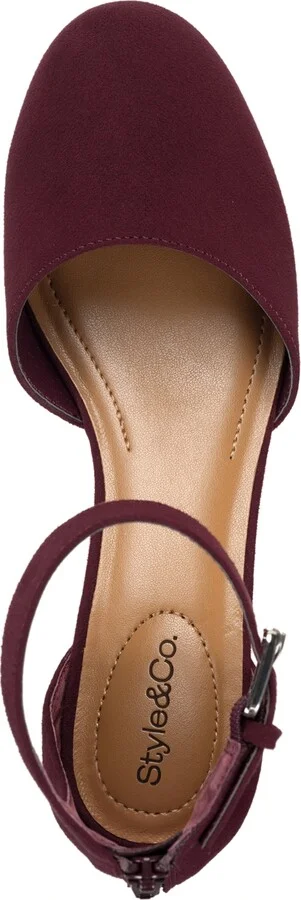 Style & Co Women's Alinaa Two Piece Stacked Heel Dress Pumps, Created for Macy's - Image 7