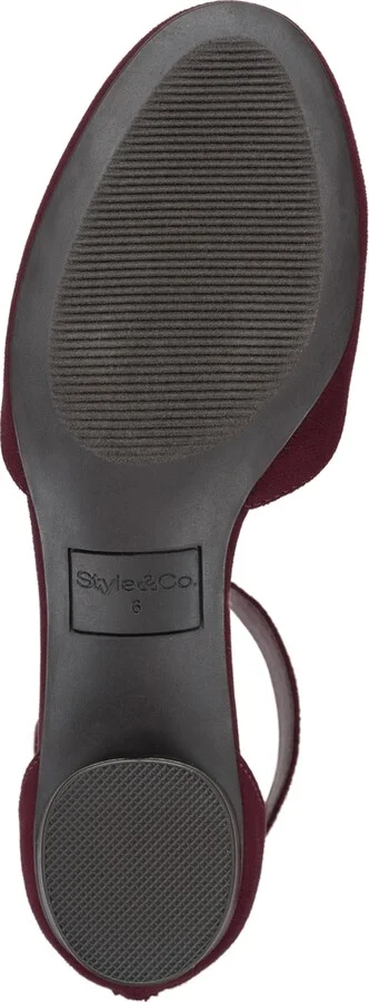 Style & Co Women's Alinaa Two Piece Stacked Heel Dress Pumps, Created for Macy's - Image 9