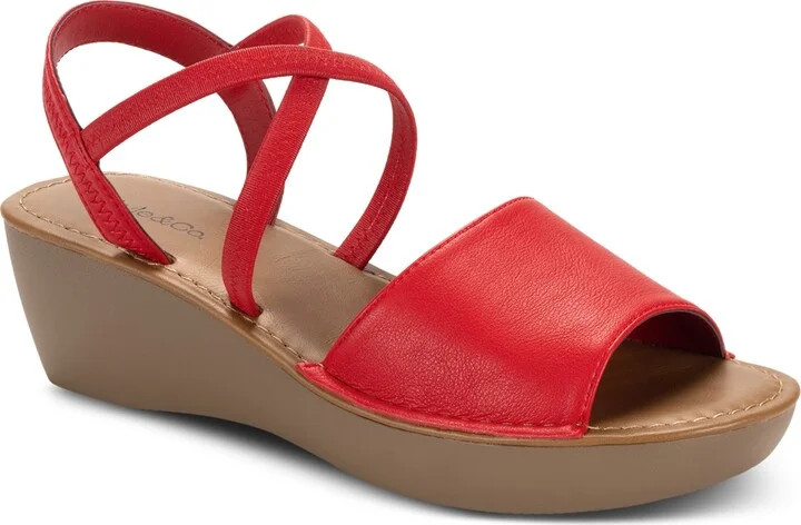 Style & Co Women's Babettee Crisscross Wedge Sandals, Exclusively at Macy's