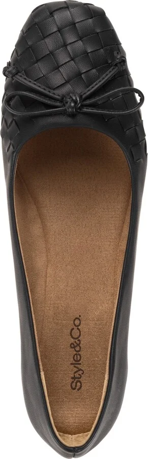 Style & Co Women's Baileyy Woven Snip Toe Ballet Flats, Exclusively at Macy's - Image 3