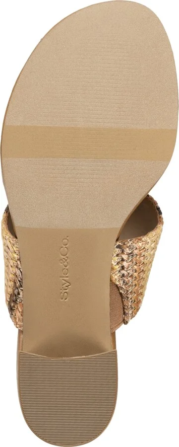 Style & Co Women's Brandyy Embellished Raffia Sandals, Exclusively at Macy's - Image 2