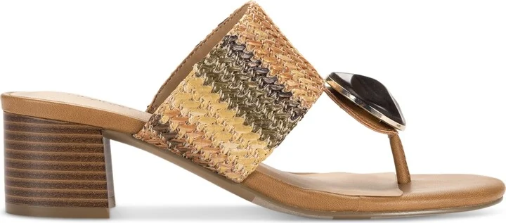 Style & Co Women's Brandyy Embellished Raffia Sandals, Exclusively at Macy's - Image 5