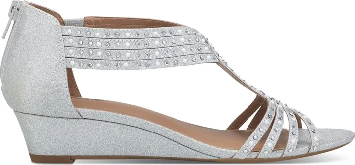 Style & Co Women's Ginifur Embellished Strappy Wedge Sandals, Created for Macy's - Image 5