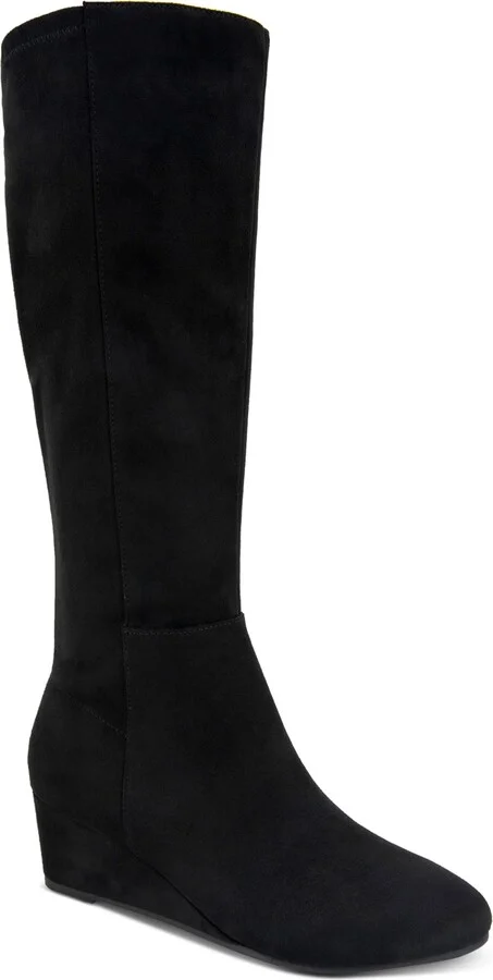 Style & Co Women's Jaylaa Wedge Boots, Created for Macy's