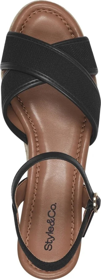Style & Co Women's Leahh Strappy Espadrille Wedge Sandals, Created for Macy's - Image 3