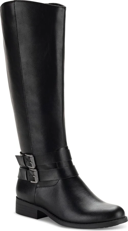 Style & Co Women's Maliaa Buckled Riding Boots, Created for Macy's