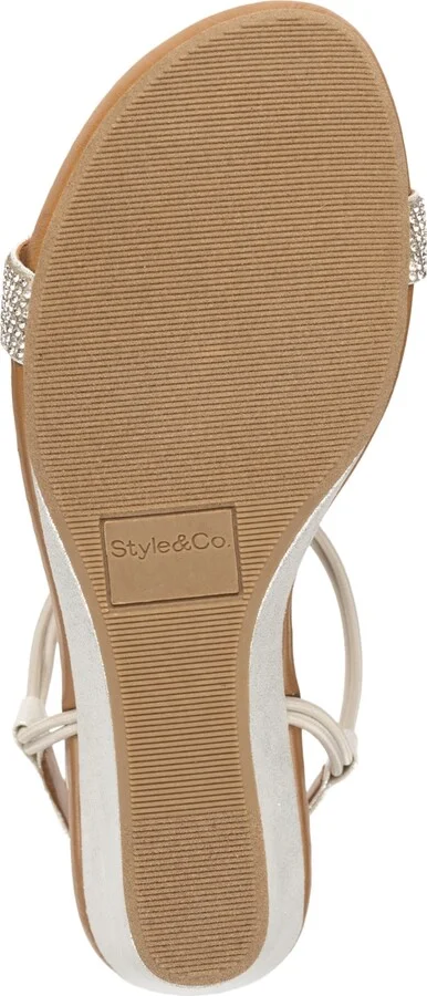 Style & Co Women's Mulan Embellished Wedge Sandals, Created Macy's - Image 5