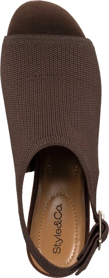 Style & Co Women's Peyyton Slingback Knit Dress Shooties, Exclusively at Macy's - Image 3