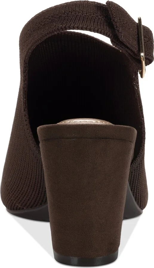 Style & Co Women's Peyyton Slingback Knit Dress Shooties, Exclusively at Macy's - Image 4