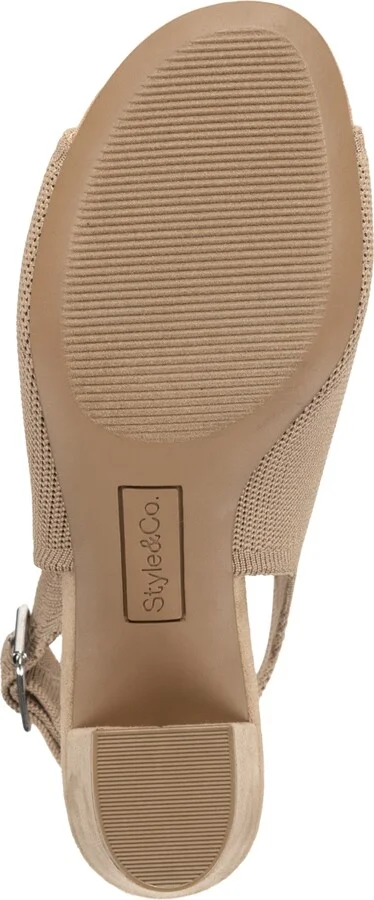 Style & Co Women's Peyyton Slingback Knit Dress Shooties, Exclusively at Macy's - Image 6