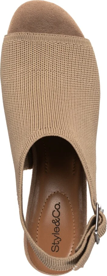 Style & Co Women's Peyyton Slingback Knit Dress Shooties, Exclusively at Macy's - Image 7
