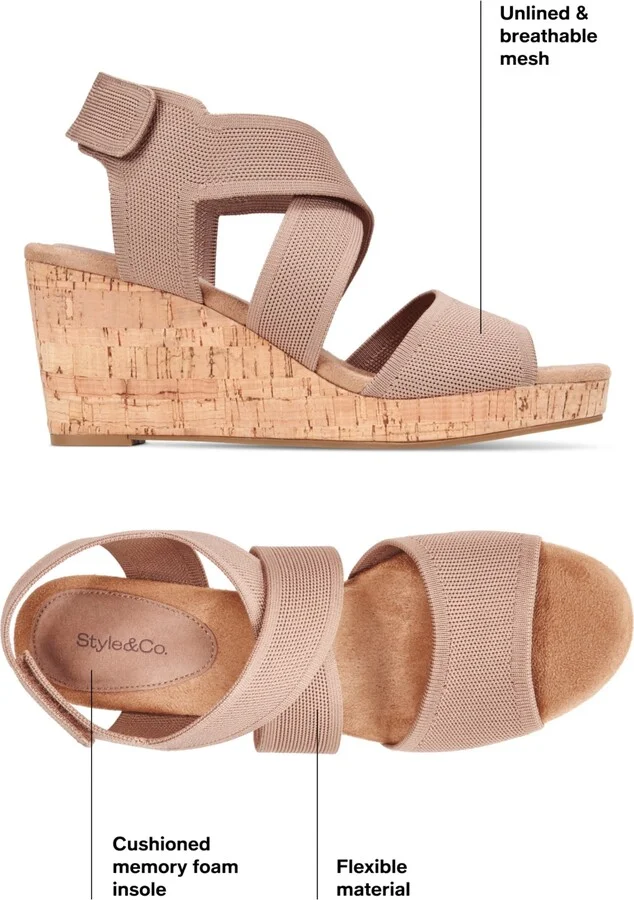 Style & Co Women's Sicilyy Wedge Sandals, Exclusively at Macy's - Image 3