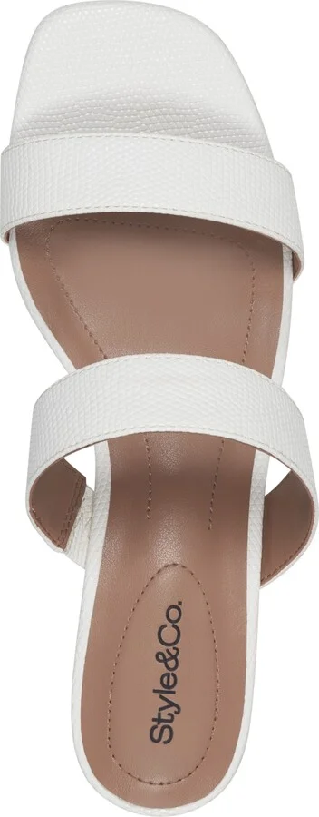 Style & Co Women's Victoriaa Double Band Block Heel Dress Sandals, Created for Macy's - Image 3