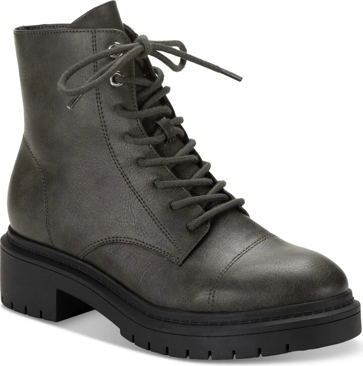 Style & Co Women's Zaharaa Platform Lace-Up Boots, Created for Macy's