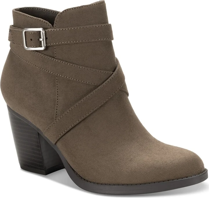 Style & Co Women's Zetaa Strappy Belt-Heel Booties, Created for Macy's