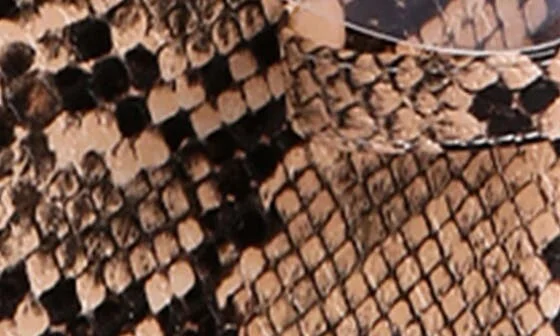 Such Flirt Snake Embossed Block Heel Sandal - Image 8