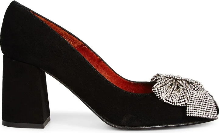 Sue Embellished Bow Pump - Image 3
