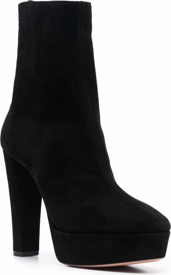 Sue high-heel boots - Image 2