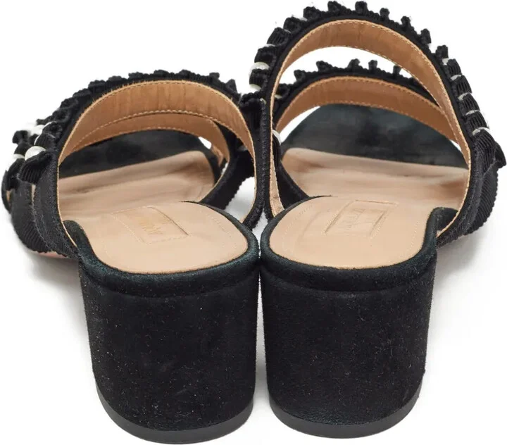 Suede 60mm Leather Sandals - Image 3