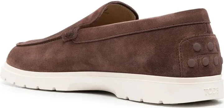 Suede Almond-Toe Loafers - Image 3