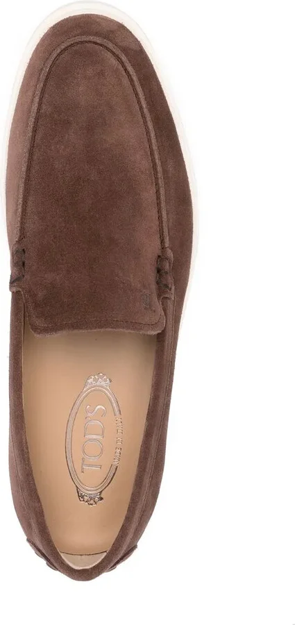 Suede Almond-Toe Loafers - Image 4