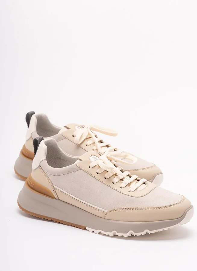 Suede And Calfskin Sneakers - Image 2