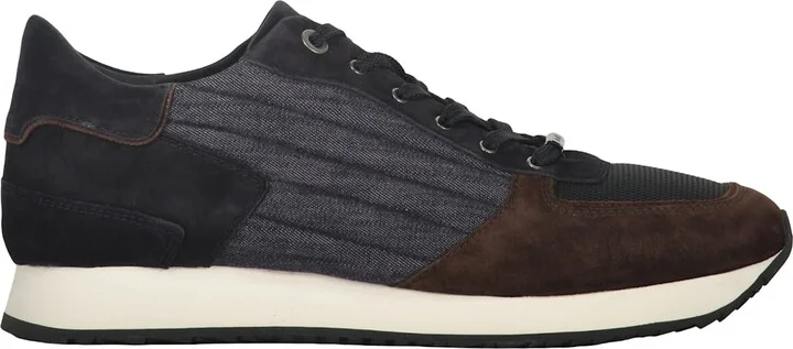 Suede And Fabric Sneakers