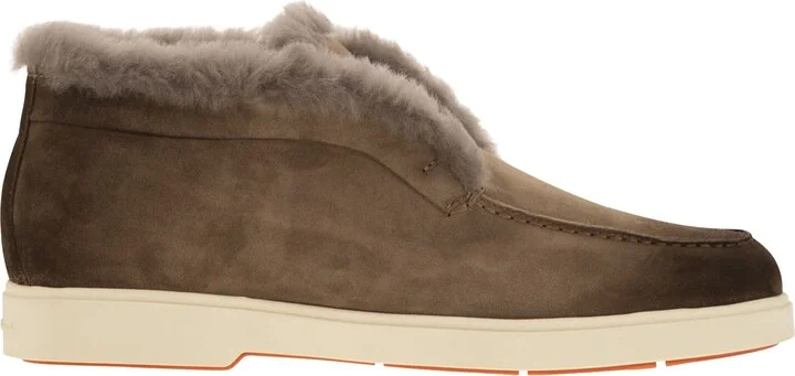 Suede And Fur Desert Boot