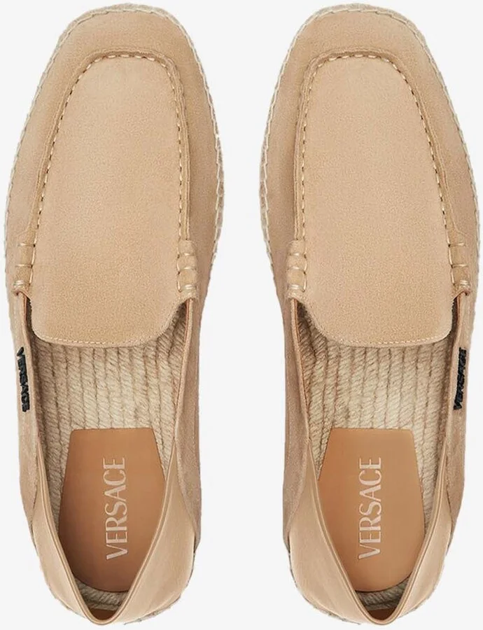Suede and Leather Logo Espadrilles - Image 2