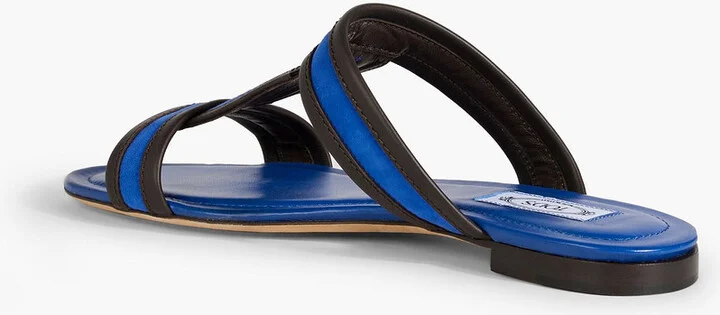 Suede and leather sandals - Image 3