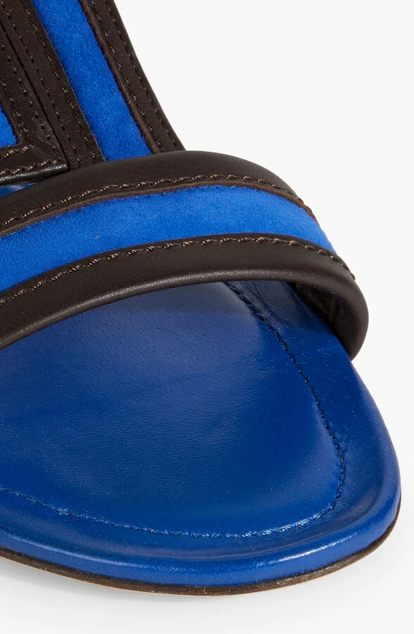 Suede and leather sandals - Image 4