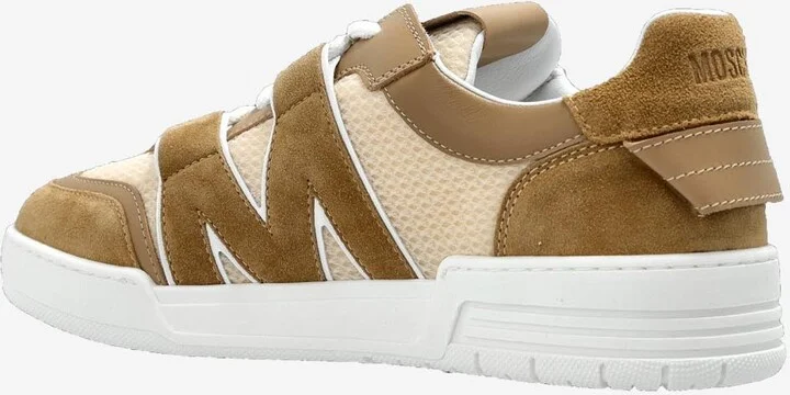 Suede and Mesh Low-Top Sneakers - Image 2