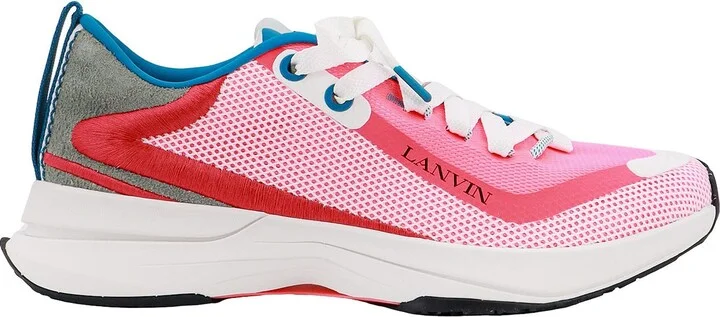 Suede And Nylon Sneakers