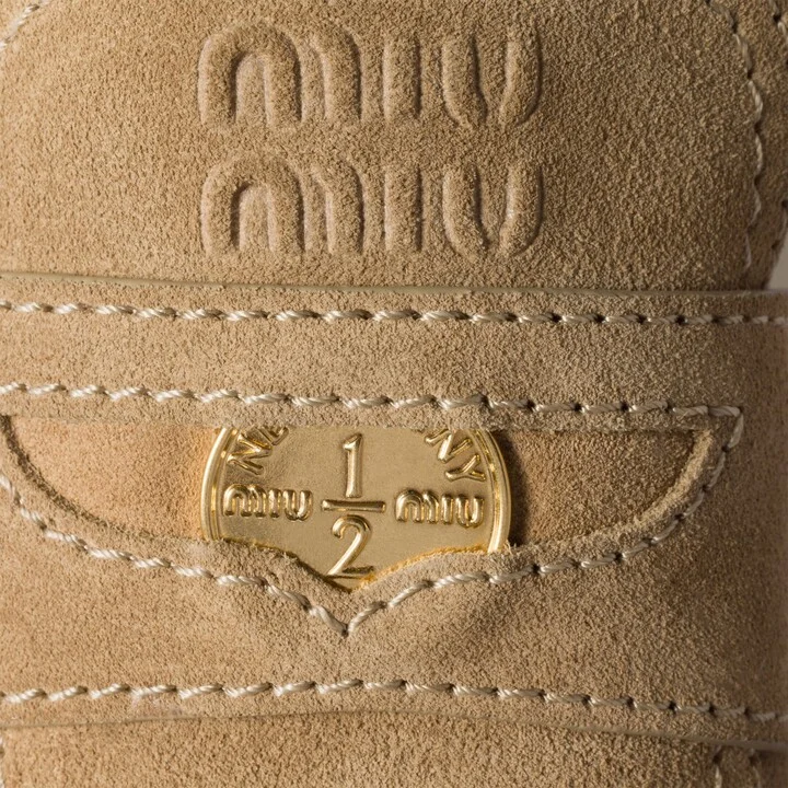 Suede and raffia flatform mules - Image 4