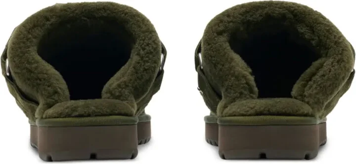 Suede And Shearling Chubby Mules - Image 3