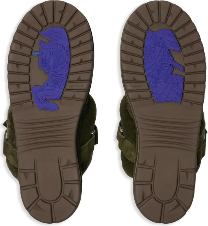Suede And Shearling Chubby Mules - Image 5